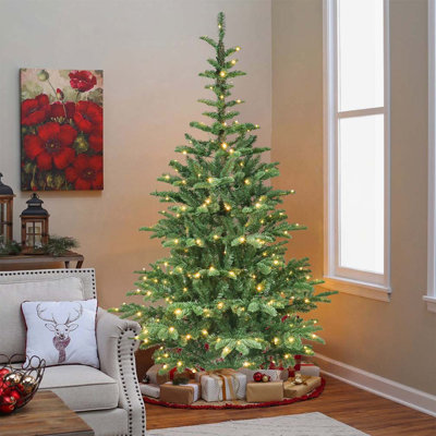 Arbre de Noël illuminé 7 pi