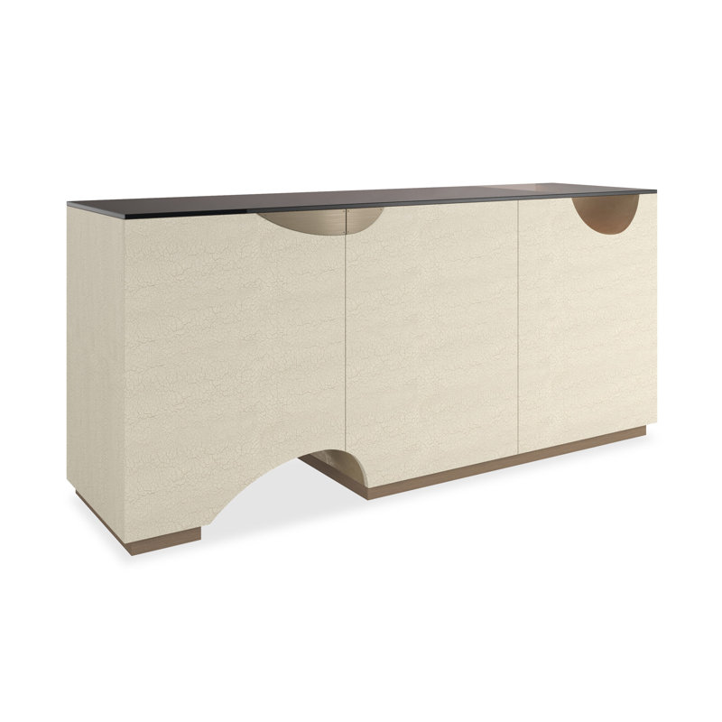 Chasm Media 72'' Glass Top Console Table