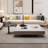 Italian light luxury square stone coffee table-125119963-106733735