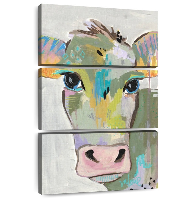 Brampt Cow Face I, 74" H x 48" W