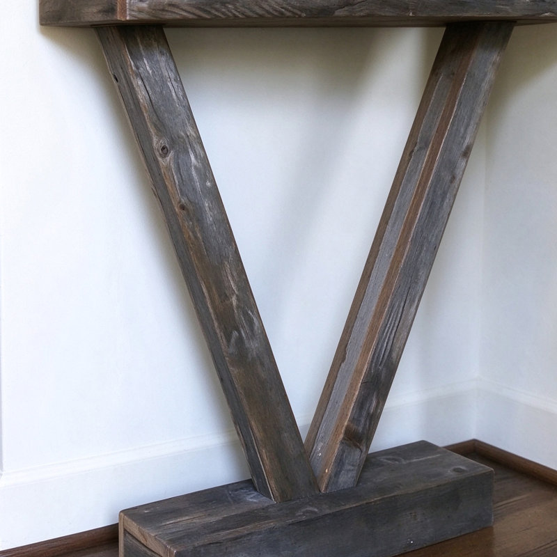 console vintage de style campagnard américain