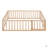 Full Size Wood Daybed Frame With Fence-1649170952