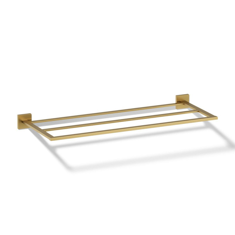 Square Hotelier, Vibrant Brushed Moderne Brass