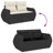 Vidaxl Garden Sofa Set Black