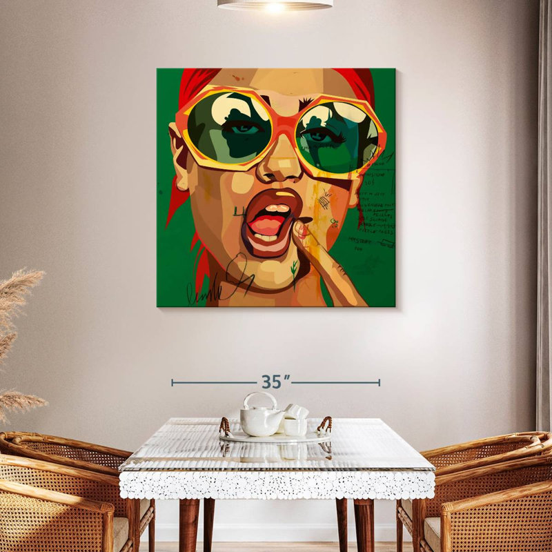Leisha Playful Girl, 39" H x 39" W