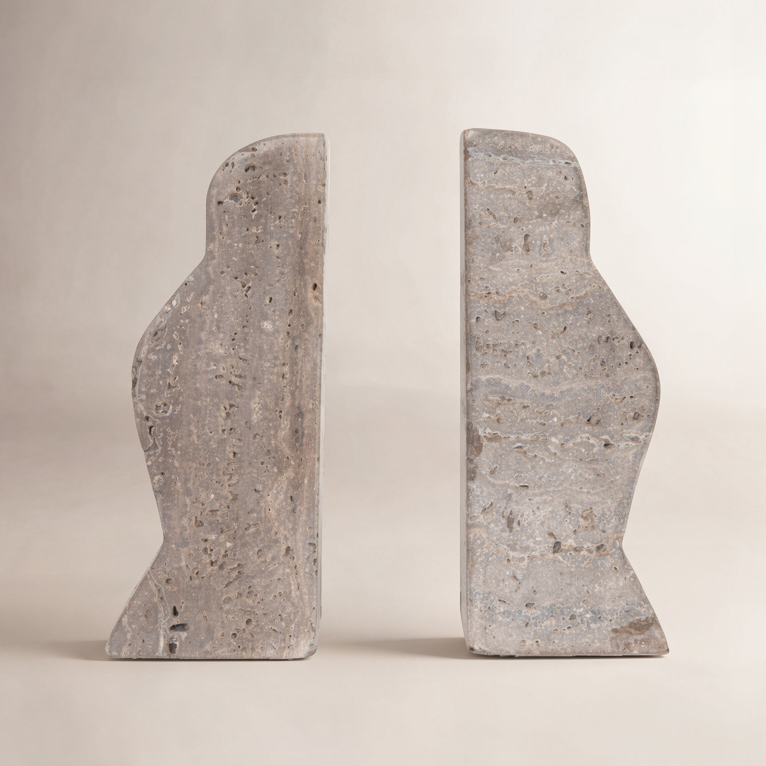 Ettinger Sandstone Bookends, Gray