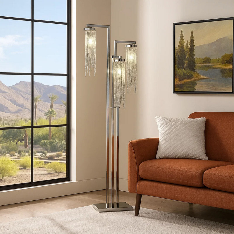 Calisi Chrome Floor Lamp