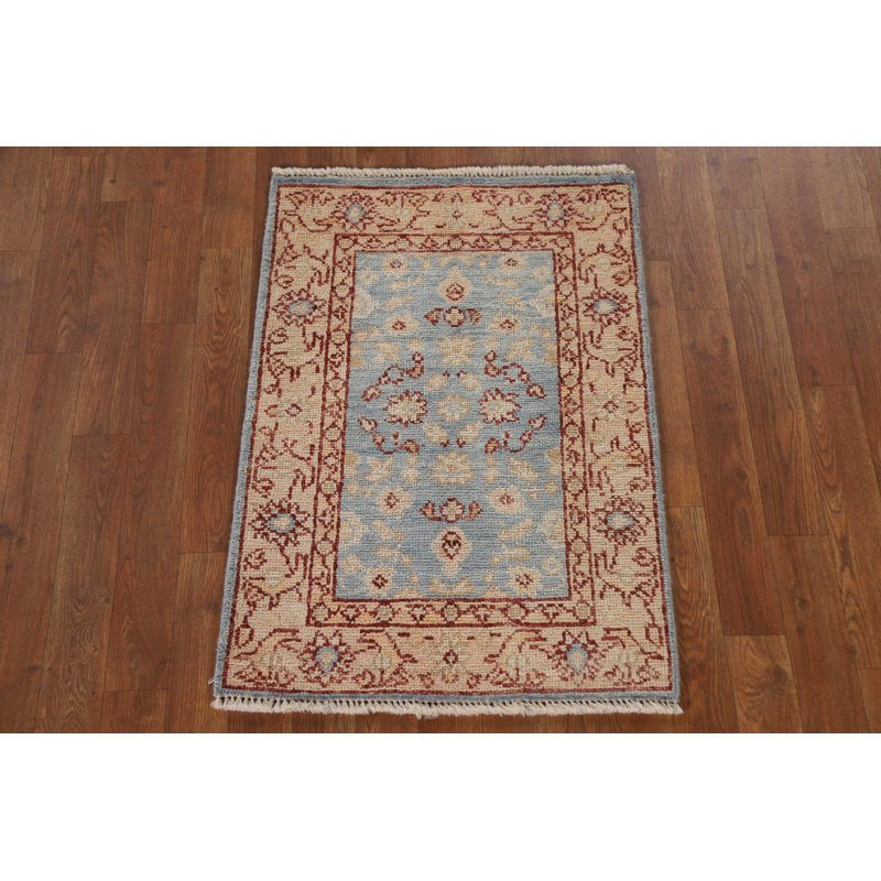 Tapis bleu clair Oushak