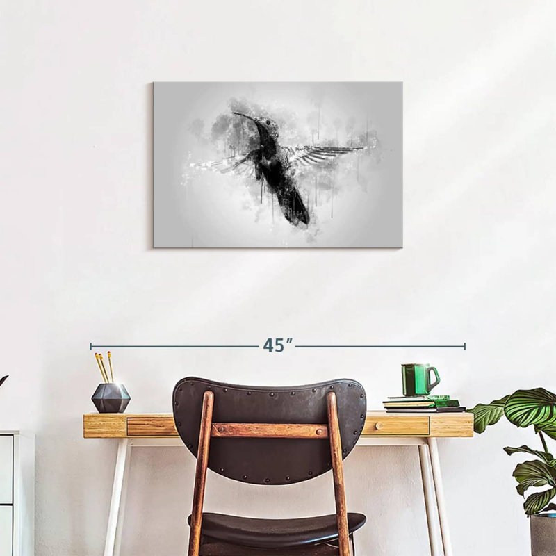 Brampt Small Hummingbird Black And White