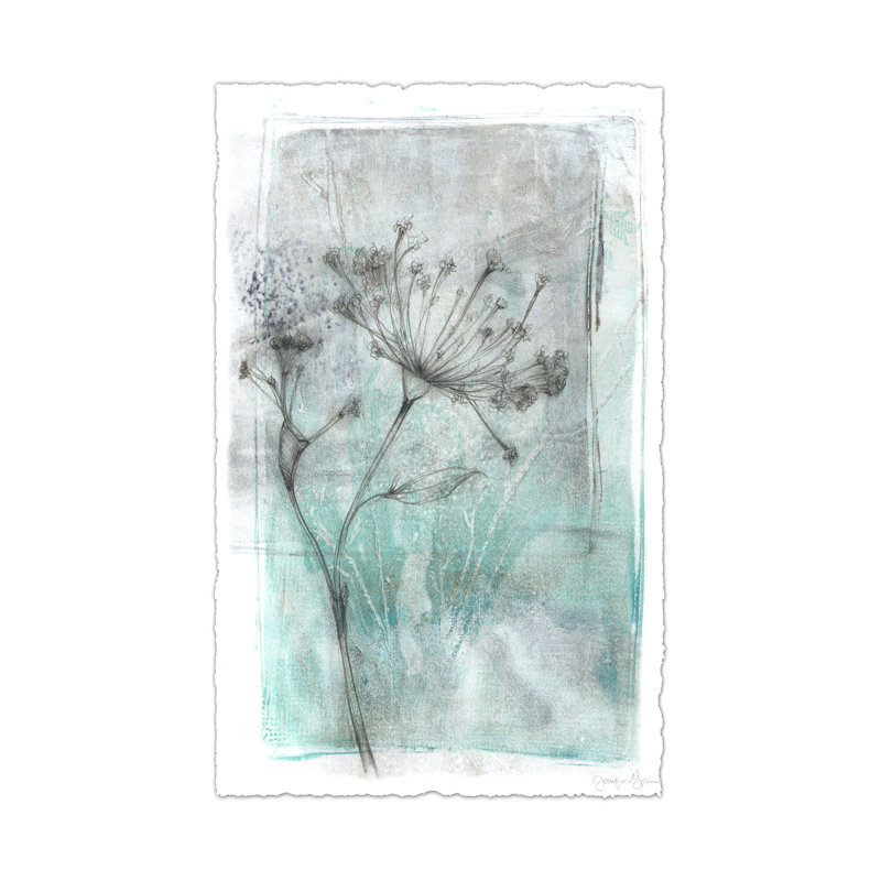 Nouveau Floral Design II - Wrapped Canvas Print, 46cm H x 30cm W x 3.8cm D