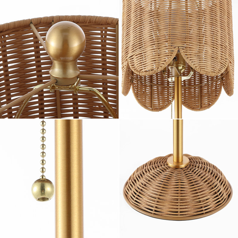 Volkman Metal Buffet Lamp, Natural/Brass Gold