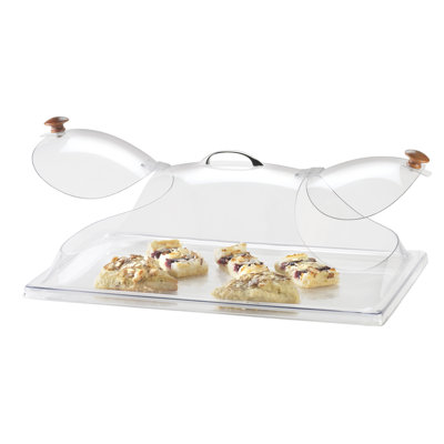 Classic Clear Dome Display Cover with Double End Opening and Doors - 12" X 20" X 7 1/2"