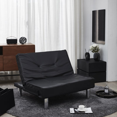 37.4'' Faux Leather Reclining Sofa