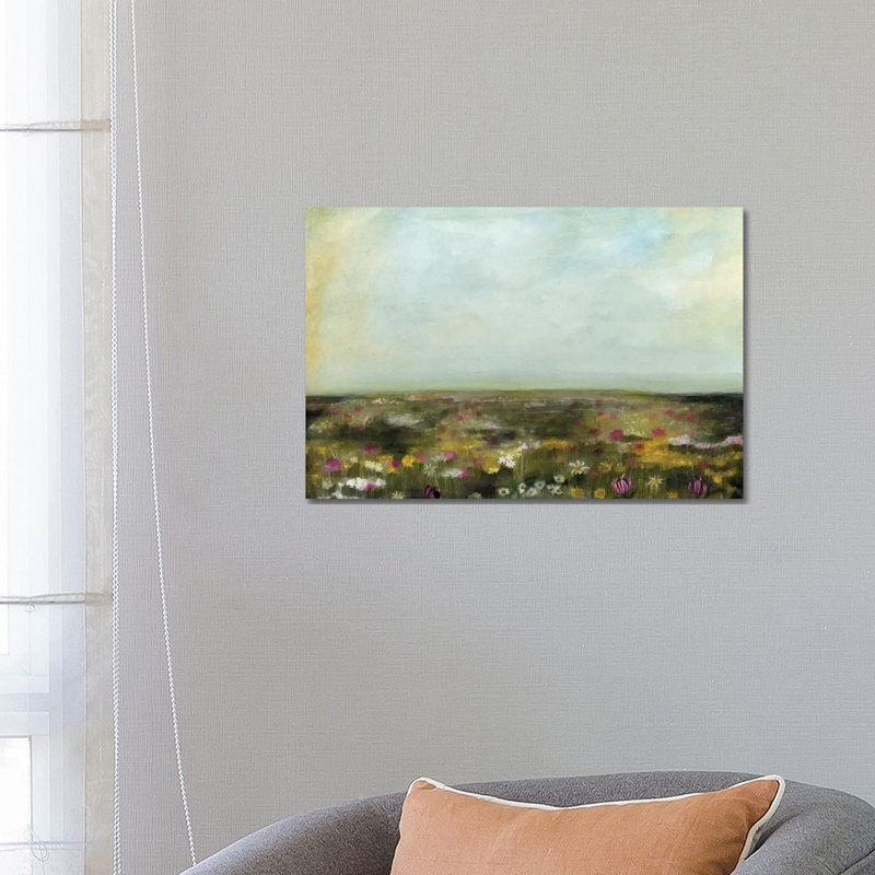 Floral Fields II by Naomi McCavitt - Wrapped Canvas Gallery-Wrapped Canvas Giclée, 66.04 cm H x 45.72 cm W x 1.91 cm D