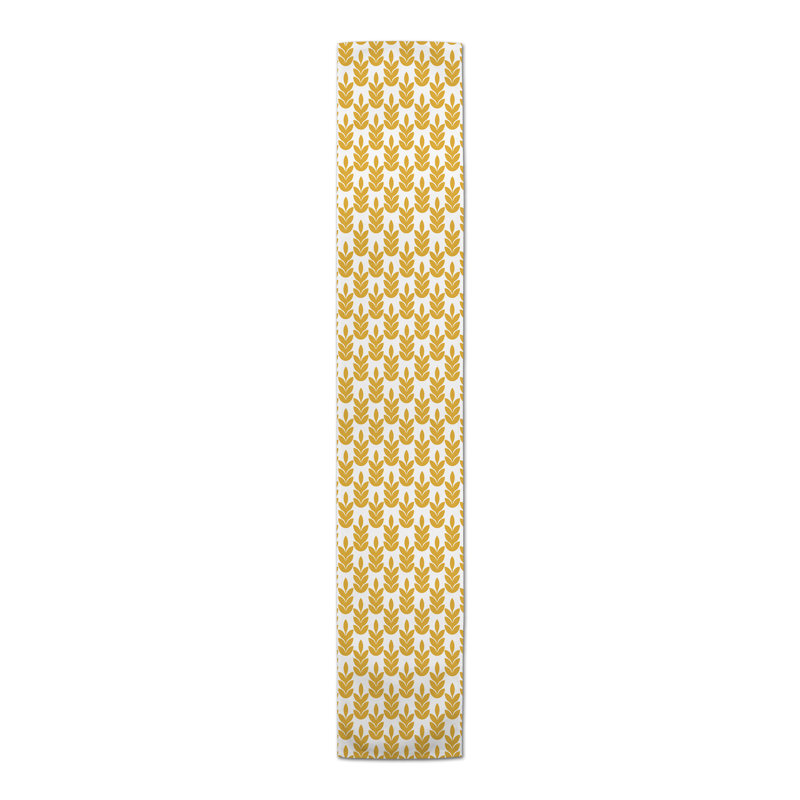 Ailine Dining Linens, 90" x 16", Yellow, Floral