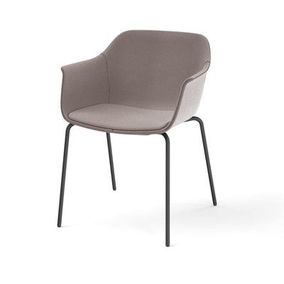 Chaise de salle à manger rembourrée Shape
