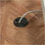 Bureau d'ordinateur, finition brune