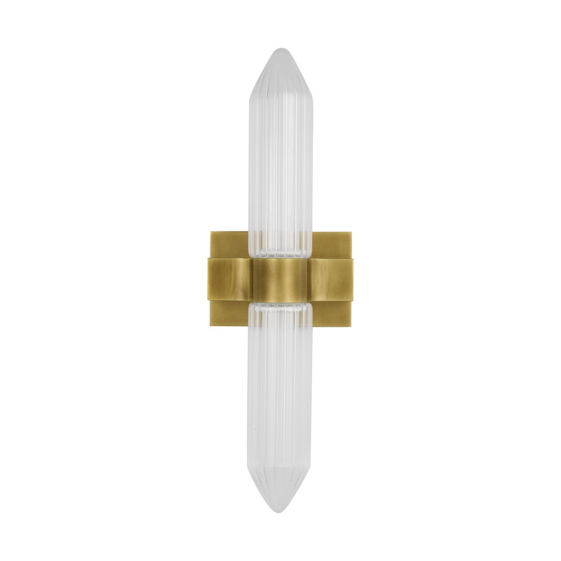 Langston 1 - Light LED Bath Sconce, Plated Brass
