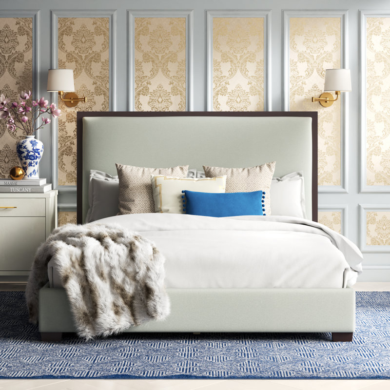 Soho Upholstered Bed, Gray, California King