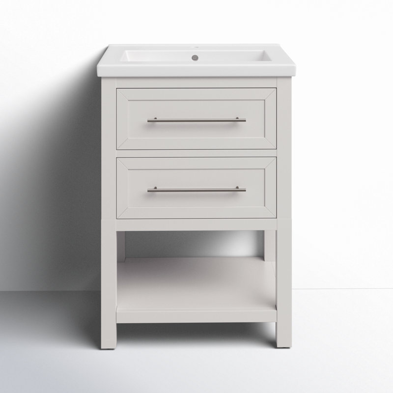 Ensemble de meuble-lavabo simple 24 po Bickley, Blanc