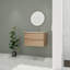 Meuble-lavabo mural simple 30 po avec comptoir en céramique