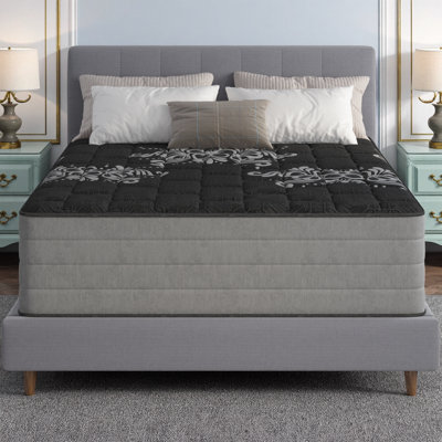 Matelas de refroidissement robuste de 14 po - Matelas moelleux ferme / moyen matelassé avec couche de gel de cuivre infusé et ressorts renforcés pour un sommeil frais et paisible | De taille simple à très grand | Fabriqué aux États-Unis