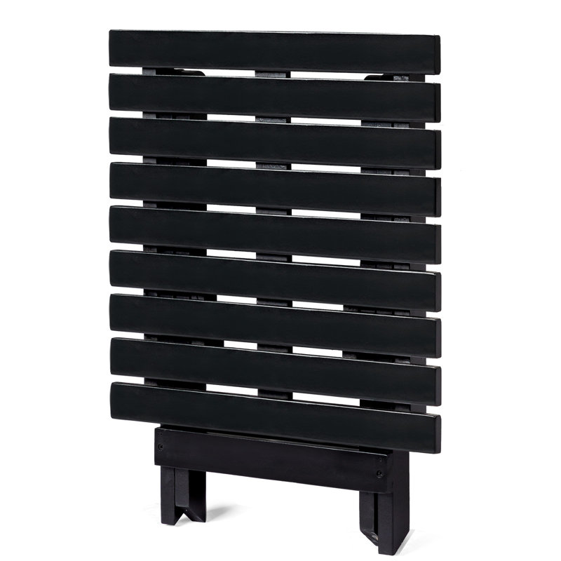 Table d'appoint rectangulaire en bois 18 po, Noir