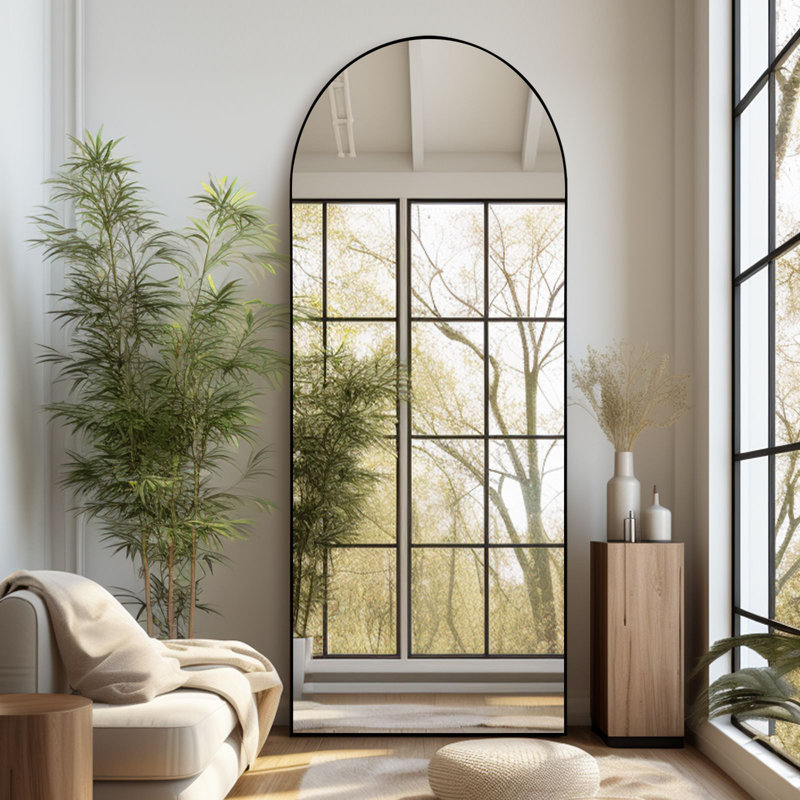 Miroir Kadeshia, 71 po x 26 po, Noir