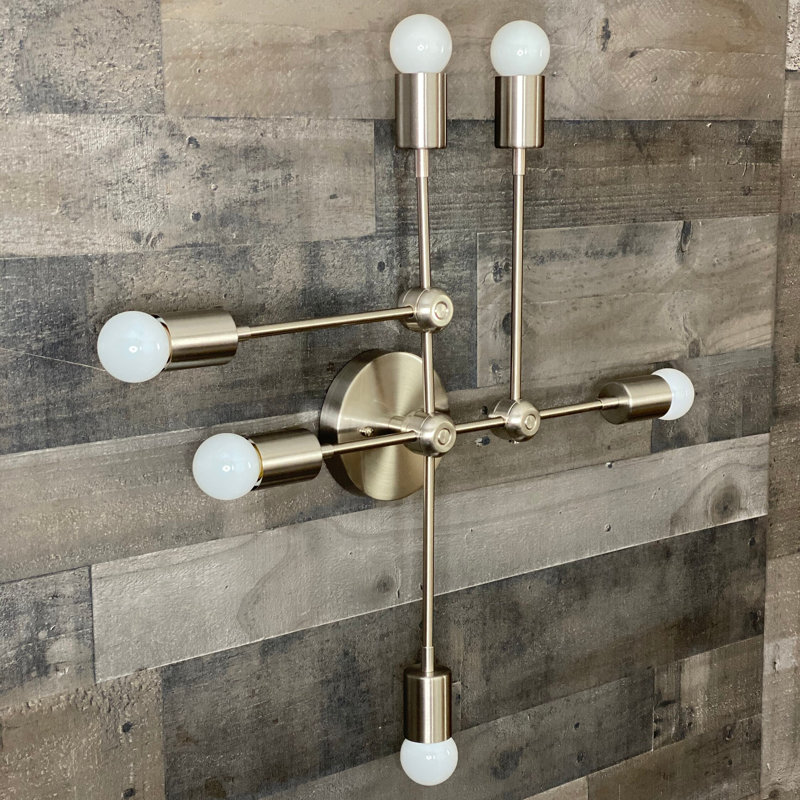 Braecona 6 - Light Dimmable Vanity Light, Brushed Nickel