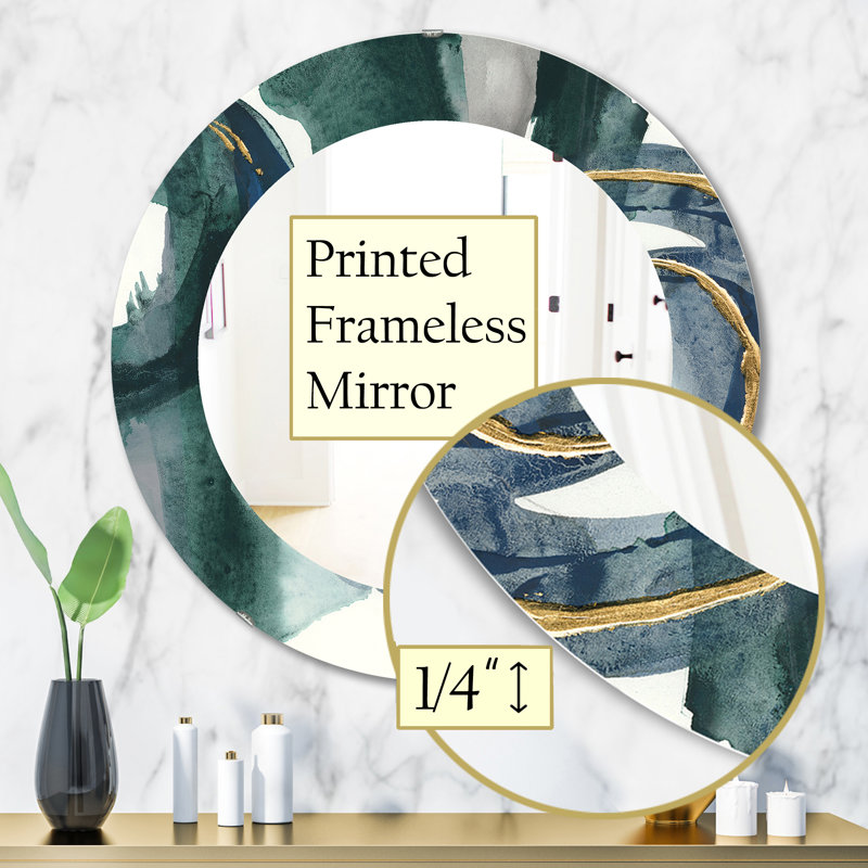 Miroir d'appoint mural Mettalic III, H 31,5 po x l po