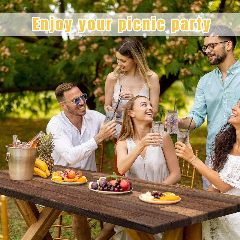 Housse de table de pique-nique avec housses de camping imperméables Essentia ...