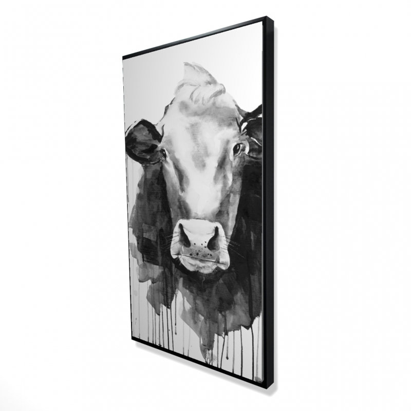 Cow - 24"x48" Framed canvas