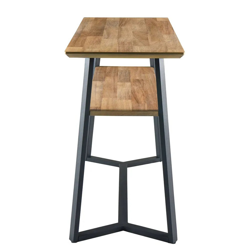 Table Narrow Sofa Table With Shelf, 2-tier