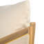 Fauteuil club en bois et bois textilene
