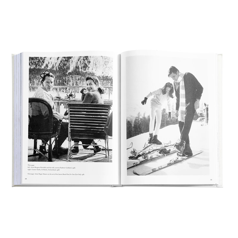 Graphic Image The Ultimate Ski Book, Coffee Table Book, Leather, Ivory