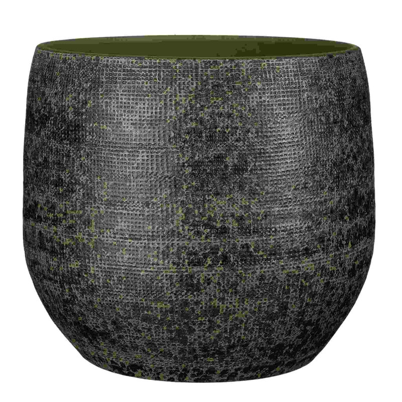 Alisandra Ceramic Pot Planter, Green, 30cm H x 35cm W x 35cm D