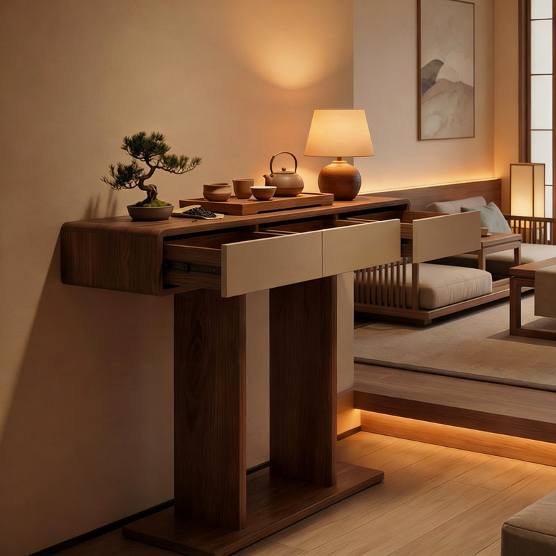 Console Modern Minimalist, H 33,5 po x l 39,4 po x P 13 po