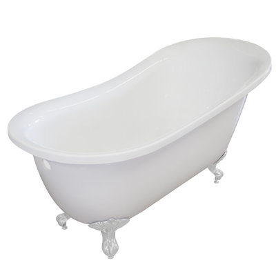 66.5'' x 30'' Freestanding Soaking Acrylic Bathtub