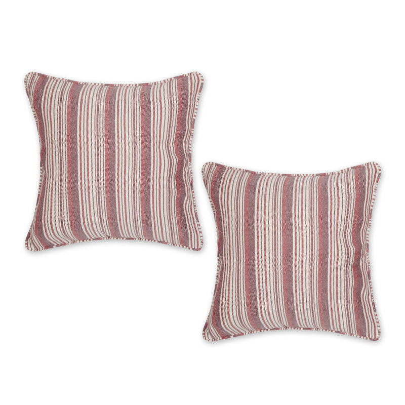 Housses de coussin en coton recyclé Barn, Rouge