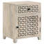 Buffet décoratif 1 porte blanc délavé avec tiroir