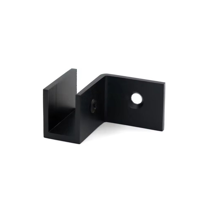 Pince de fixation murale en laiton massif à poignée droite Ncyinox pour verre épais de 5/16 po à 1/2 po (8 mm à 12 mm)