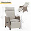 Chaise de patio inclinable avec coussins Jereomie-1197244350