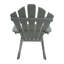 Chaise Adirondack inclinable en bois