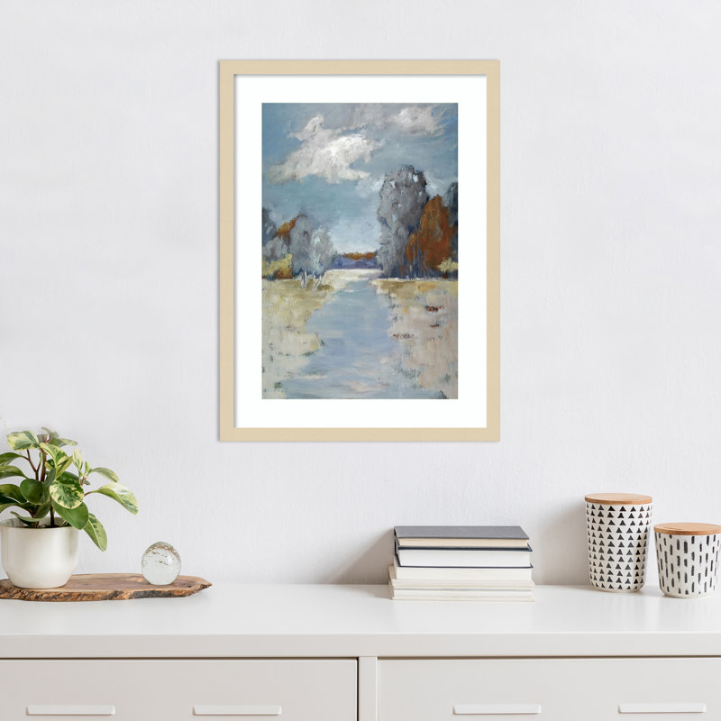 «Riverdale Road» par Mary Parker Buckley, reproduction d'art encadrée sur bois, H 25 po x l 19 po