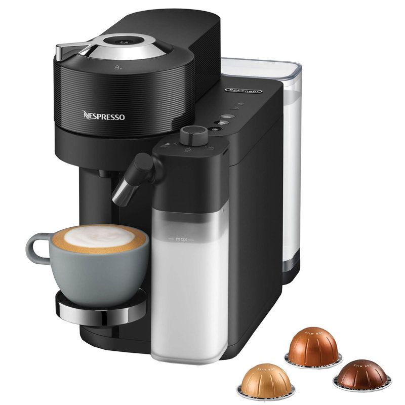 Nespresso Vertuo Lattissima Coffee Pod Machine by De'Longhi, Black