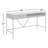 Soleil Solid Wood Top Metal Base Writing Desk-125375495