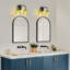 Luminaire de meuble-lavabo moderne 21 "avec abat-jour en verre pétale vert-898368479-899511062