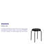 Tabouret empilable Pennypacker avec structure thermolaquée-29193801
