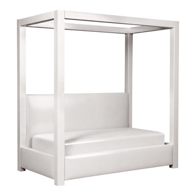 Lit de jour en cuir véritable Thom Filicia Home