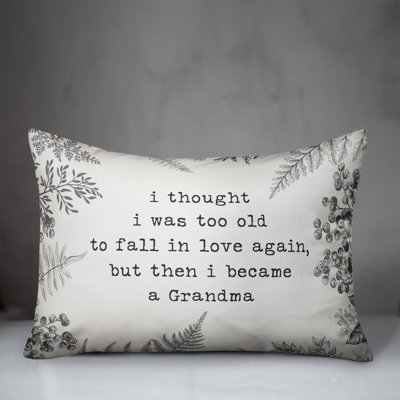  Too Old for Love Grandma Lumbar Pillow